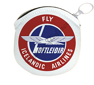 Icelandic Airlines Logo Round Coin Purse