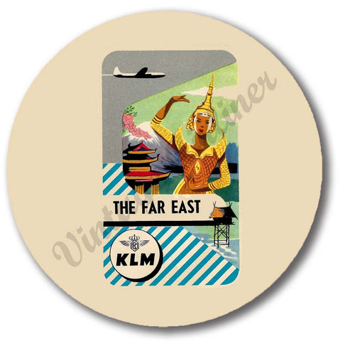 KLM Vintage The Far East Magnets