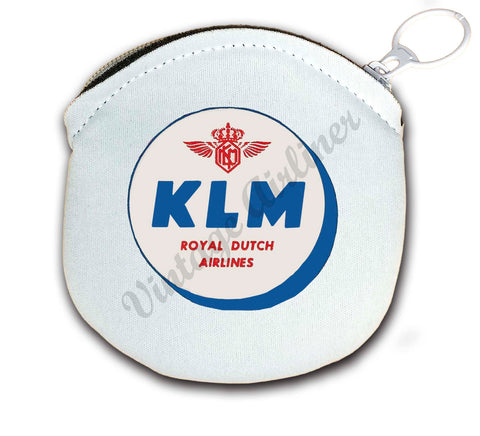 KLM Vintage Round Coin Purse