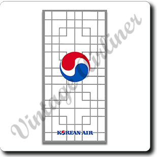 Korean Air Timetable Cover Square Coaster