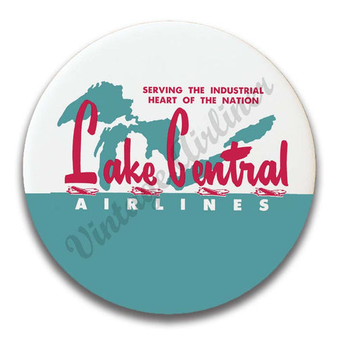 Lake Central Airlines 1950's Magnets