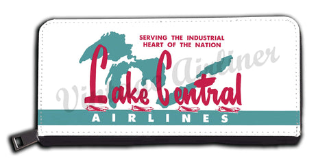 Lake Central Airlines Vintage Bag Sticker wallet