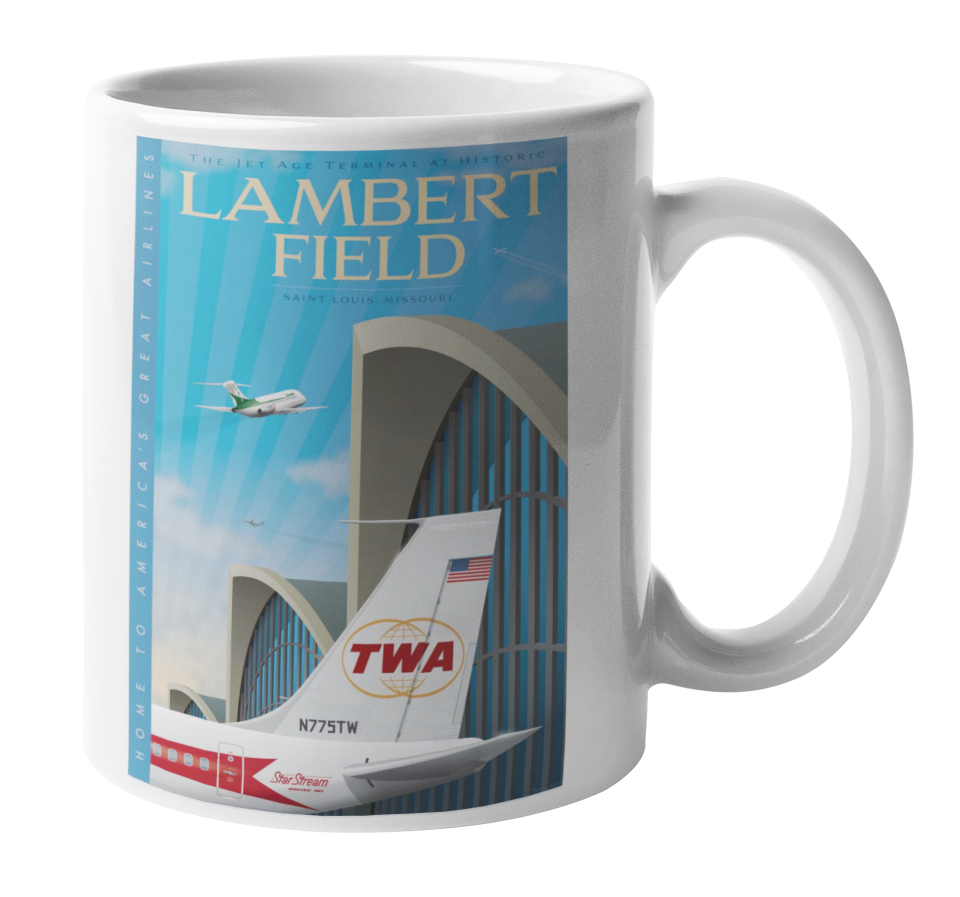 St. Louis Lambert Field (STL) Airport Coffee Mug – Airline Employee Shop