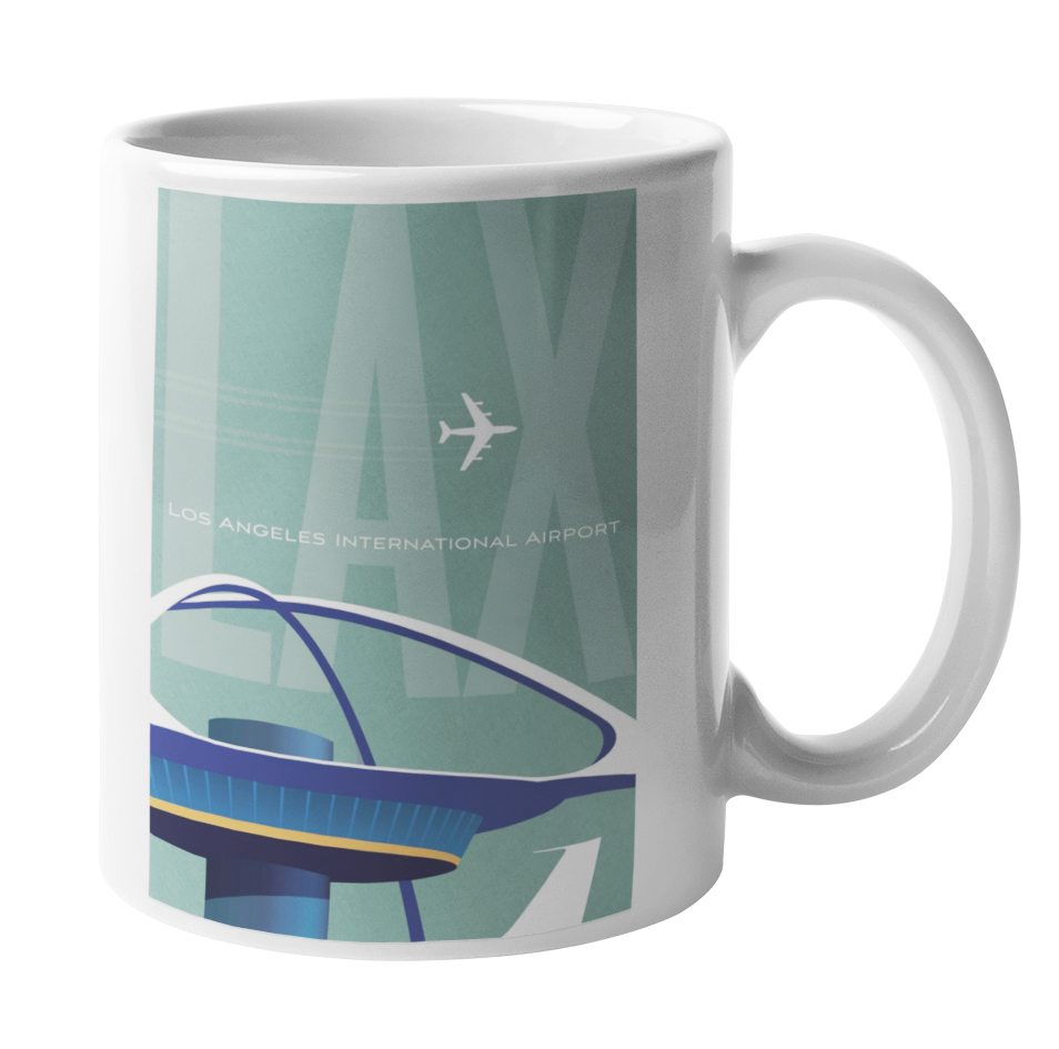 Los Angeles (LAX) Airport Coffee Mug Airline Employee Shop