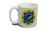 Lufthansa 1950's Vintage Bag Sticker  Coffee Mug