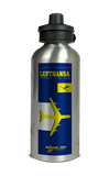 Lufthansa Airlines Timetable Cover Aluminum Water Bottle