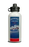 Mid-Continent Airlines Timetable Cover Aluminum Water Bottle