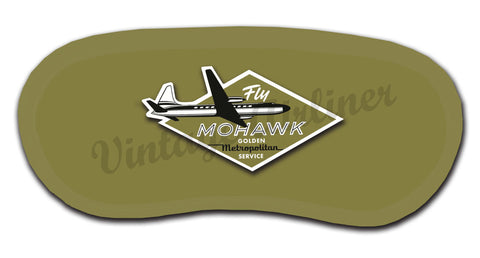Mohawk Airlines 1950's Fly Mohawk Bag Sticker Sleep Mask