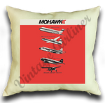 Mohawk Aircraft 1945-1972 Timetable Pillow Case Cover