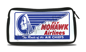 Mohawk Airlines 1940's Bag Sticker Travel Pouch