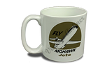 Mohawk Airlines Fly Mohawk Bag Sticker  Coffee Mug
