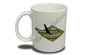 Mohawk Airlines 1950's Fly Mohawk Bag Sticker  Coffee Mug