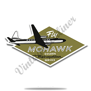 Mohawk Airlines 1950's Fly Mohawk Round Coaster