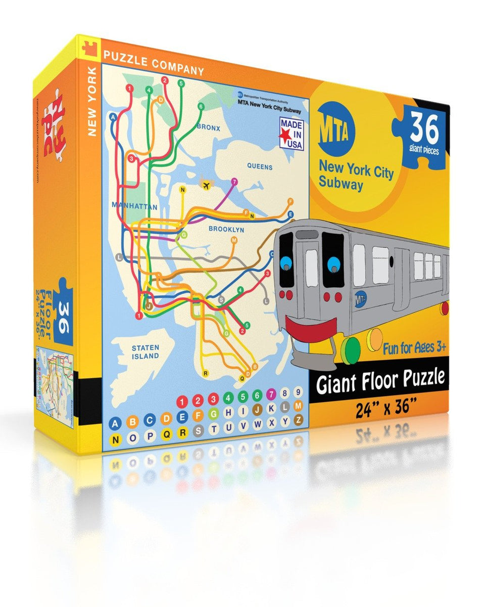 New York Subway Map - Kids by New York Puzzle Company - (36