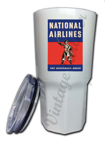 National Airlines 1950's Bag Sticker Tumbler
