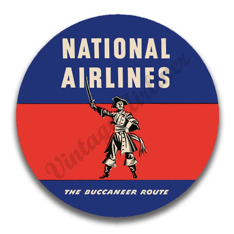 National Airlines 1950's Vintage Magnets