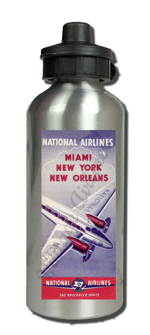 National Airlines Aluminum Water Bottle