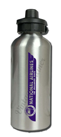 National Airlines The Buccaneer Route Aluminum Water Bottle
