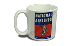 National Airlines 1950's Bag Sticker  Coffee Mug