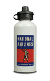National Airlines 1950's Vintage Aluminum Water Bottle