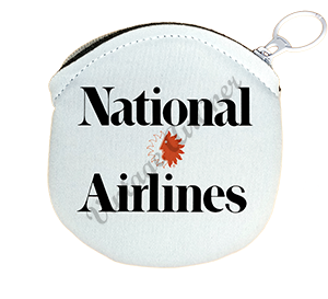 National Airlines Logo Round Coin Purse