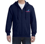 Piedmont Airlines Logo Zipped Hooded Sweatshirt