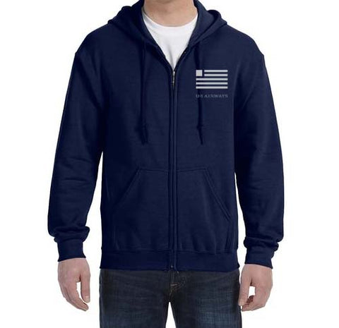 US Airways Zipped Hooded Sweatshirt