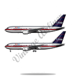 US Air 767 Round Coaster
