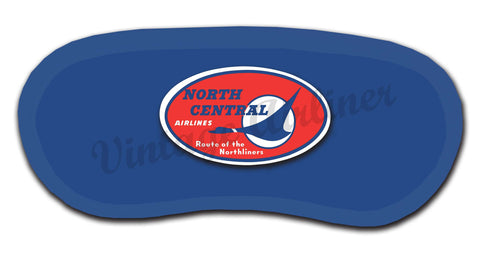 North Central Airlines Vintage Bag Sticker Sleep Mask