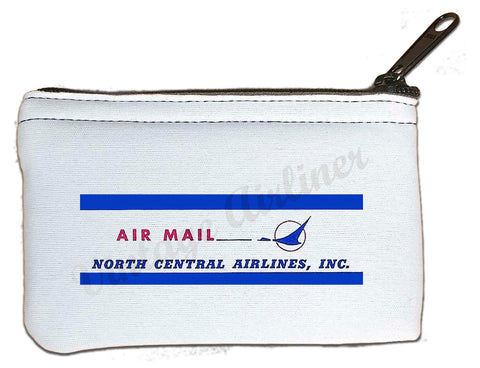 North Central Airlines Vintage Air Mail Rectangular Coin Purse