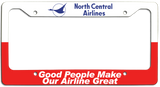 North Central Airlines - Good People Make Our Airline Great - License Plate Frame