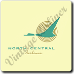 North Central Airlines 1950's Logo Square Coaster