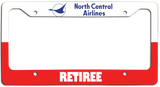 North Central Airlines Retiree - License Plate Frame