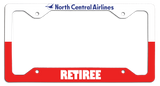 North Central Airlines Retiree - License Plate Frame