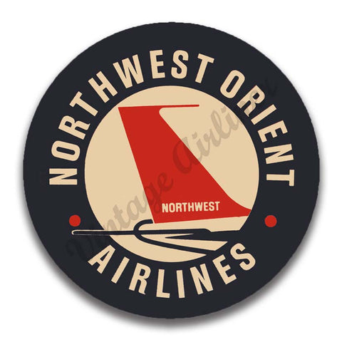 Northwest Orient Airlines 1950's Vintage Magnets
