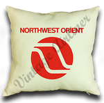 Northwest Orient Airlines Logo Linen Pillow Case Cover