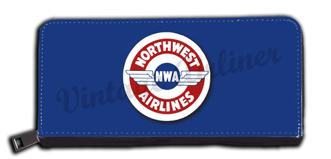 Northwest Airlines 1930's Vintage Bag Sticker wallet