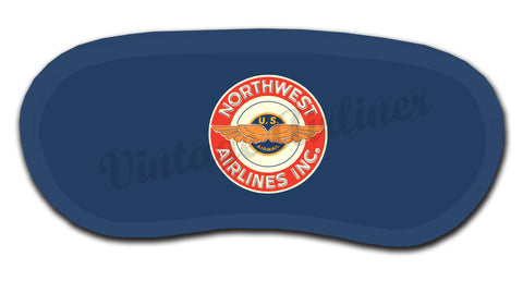 Northwest Airlines 1940's Bag Sticker Sleep Mask