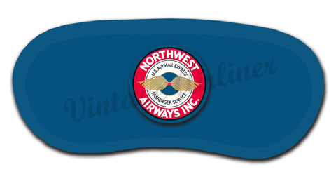 Northwest Airlines Vintage Logo Bag Sticker Sleep Mask