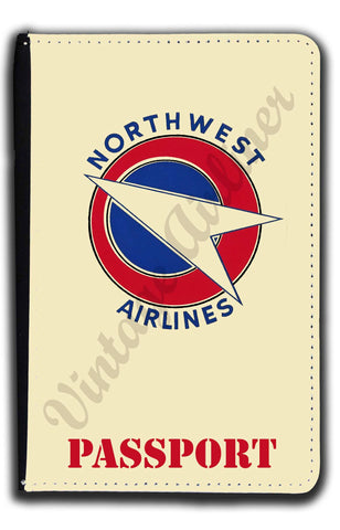 Northwest Airlines Vintage Passport Case
