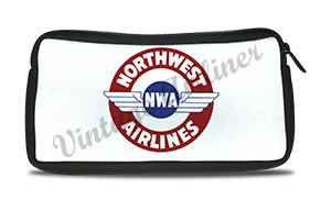 Northwest Airlines 1930's Vintage Bag Sticker Travel Pouch