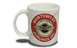 Northwest Airlines 1940's Vintage Bag Sticker  Coffee Mug