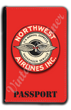 Northwest Airlines Vintage 1940's Bag Sticker Passport Case