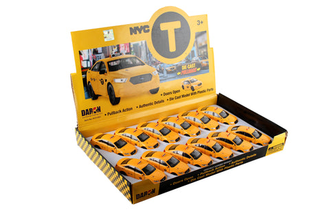 NYC TAXI PULLBACK 12 PIECE COUNTER DISPLAY