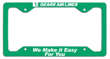 Ozark Air Lines - We Make it Easy for You - License Plate Frame