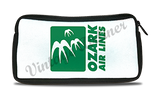 Ozark Airlines Green Logo Travel Pouch