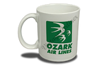 Ozark Airlines Green Logo  Coffee Mug
