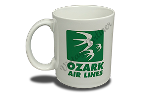 Ozark Airlines Green Logo  Coffee Mug