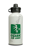 Ozark Airlines Green Logo Aluminum Water Bottle