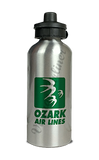 Ozark Airlines Green Logo Aluminum Water Bottle
